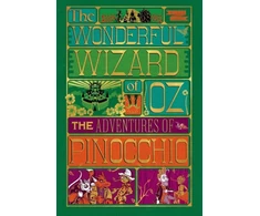 KNYGA Bookshop Adventures of Pinocchio and Wonderful Wizard of Oz, MinaLima Illus. Intl Box Set