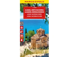 KNYGA Bookshop Albania and North Macedonia Marco Polo Map