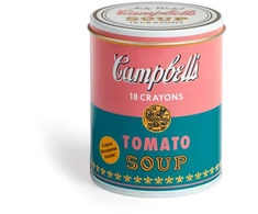 KNYGA Bookshop Andy Warhol Soup Can Crayons + Sharpener