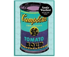 KNYGA Bookshop Andy Warhol Soup Can Greeting Card Puzzle