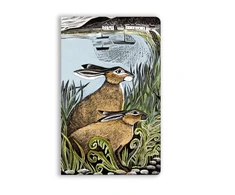 KNYGA Flame Tree Studio Angela Harding: Rathlin Hares (Soft Touch Journal)