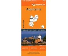 KNYGA Bookshop Aquitaine - Michelin Regional Map 524