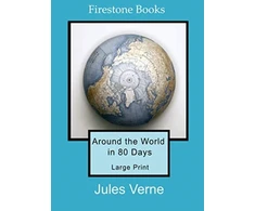 KNYGA Bookshop Around the World in 80 Days: Large Print