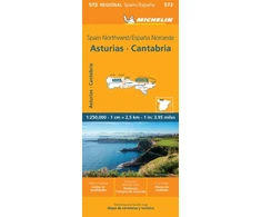 KNYGA Bookshop Asturias Cantabria - Michelin Regional Map 572