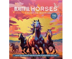 KNYGA Bookshop Beautiful Horses Coloring Book