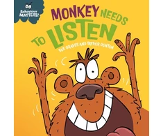 KNYGA Bookshop Behaviour Matters: Monkey Needs to Listen - A book about paying attention