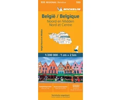 KNYGA Bookshop Belgium North &amp; Central - Michelin Regional Map 533