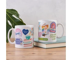 KNYGA Bookshop Bookish Sticker Mug