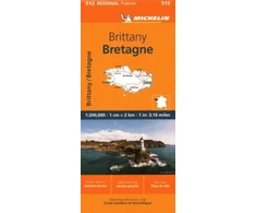 KNYGA Bookshop Brittany - Michelin Regional Map 512
