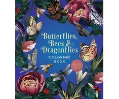 KNYGA Bookshop Butterflies, Bees &amp; Dragonflies Coloring Book
