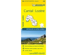 KNYGA Bookshop Cantal, Lozire - Michelin Local Map 330