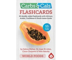 KNYGA Salma Mehar Carbs &amp; Cals Flashcards WORLD FOODS