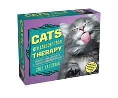KNYGA Bookshop Cats Are Cheaper Than Therapy 2026 Day-to-Day Calendar