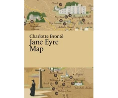 KNYGA Bookshop Charlotte Bronte, Jane Eyre Map