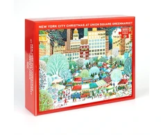 KNYGA Bookshop Christmas at Union Square Greenmarket Jigsaw Puzzle