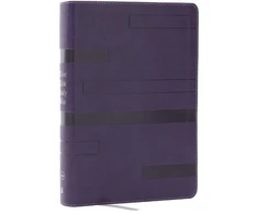 KNYGA Bookshop Color Code Study Bible, Revealing God's Truth Color by Color (NKJV, Violetinė Leathersoft, Raudona Letter, Thumb Indexed)