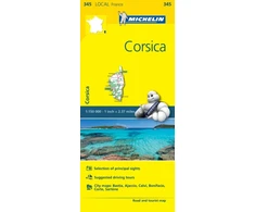 KNYGA Bookshop Corse-du-Sud, Haute-Corse - Michelin Local Map 345