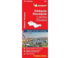 KNYGA Bookshop Czech Republic, Slovak Republic - Michelin National Map 731