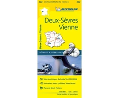 KNYGA Bookshop Deux-Sevres, Vienne - Michelin Local Map 322