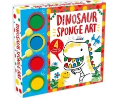 KNYGA Bookshop Dinosaur Sponge Art