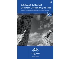 KNYGA Bookshop Edinburgh &amp; Central Southern Scotland Cycle Map 24