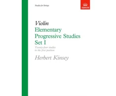 KNYGA Bookshop Elementary Progressive Studies, Set I for Violin