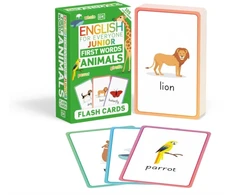 KNYGA Bookshop English for Everyone Junior First Words Animals Flash Cards
