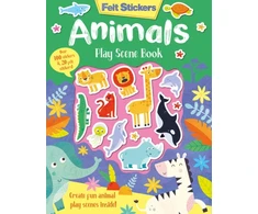 KNYGA Bookshop Felt Stickers Animals Play Scene Book
