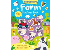 KNYGA Bookshop Felt Stickers Farm Play Scene Book