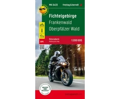 KNYGA Bookshop Fichtelgebirge, motorcycle map 1:200,000, freytag &amp; berndt