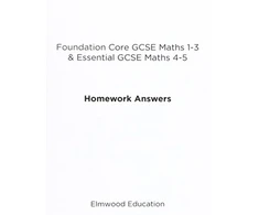 KNYGA Bookshop Foundation Core GCSE Maths 1-3 &amp; Essential GCSE Maths 4-5 Homework Answers