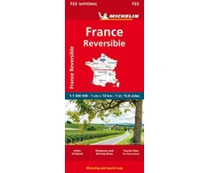 KNYGA Bookshop France - reversible - Michelin National Map 722