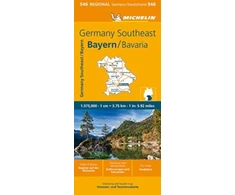 KNYGA Bookshop Germany Southeast, Bavaria - Michelin Regional Map 546
