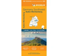 KNYGA Bookshop Germany Southwest - Michelin Regional Map 545