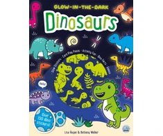 KNYGA Bookshop Glow-in-the-Dark Dinosaurs Sticker Activity Book