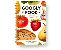 KNYGA Bookshop Googly Food Sticker Book