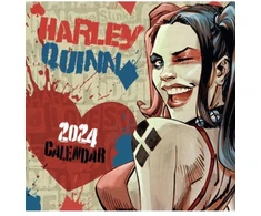 KNYGA Bookshop Harley Quinn 2024 Square Wall Calendar