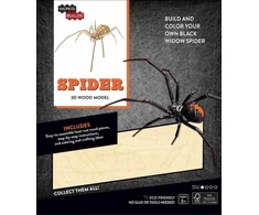 KNYGA Bookshop IncrediBuilds: Spider 3D Wood Model