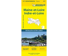 KNYGA Bookshop Indre-et-Loire Maine-et-Loire - Michelin Local Map 317