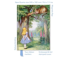 KNYGA Bookshop John Tenniel: Alice and the Cheshire Cat (Foiled Quarto Journal)