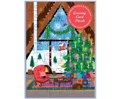 KNYGA Bookshop Joy Laforme Cozy Cabin Greeting Card Puzzle