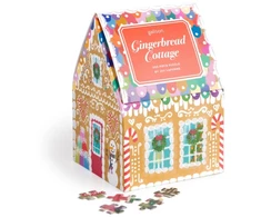 KNYGA Bookshop Joy Laforme Gingerbread Cottage 500 Piece Puzzle In A House