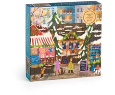 Dėlionė Bookshop Joy Laforme Merry Market 1000 Piece Foil Puzzle in a Square Box