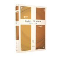 KNYGA Bookshop KJV, Amplified, Parallel Bible, Large Print, Hardcover, Raudona Letter