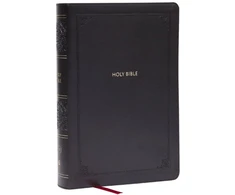 KNYGA Bookshop KJV Giant Print End-of-Verse Reference Bible, Juodas Leathersoft, Raudona Letter, Comfort Print (Thumb Indexed)