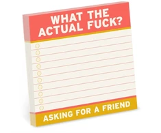 KNYGA Bookshop Knock Knock Actual Fuck Sticky Notes (4 x 4-inches)