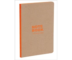 KNYGA Bookshop Kraft and Oranžinis A5 Notebook
