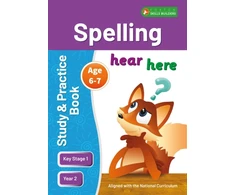 KNYGA Bookshop KS1 Spelling Study &amp; Practice Book for Ages 6-7 (Year 2) Perfect for learning at home or use in the classroom