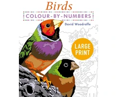 KNYGA Bookshop Large Print Colour by Numbers Birds