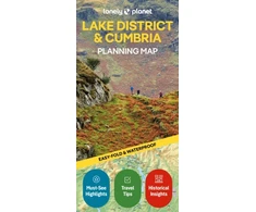 KNYGA Bookshop Lonely Planet Lake District &amp; Cumbria Planning Map